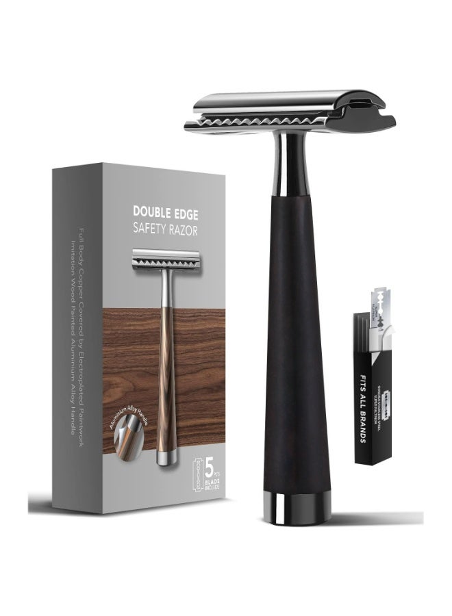 Nariele Men's Manual Wooden Handle Shaver - Image 1